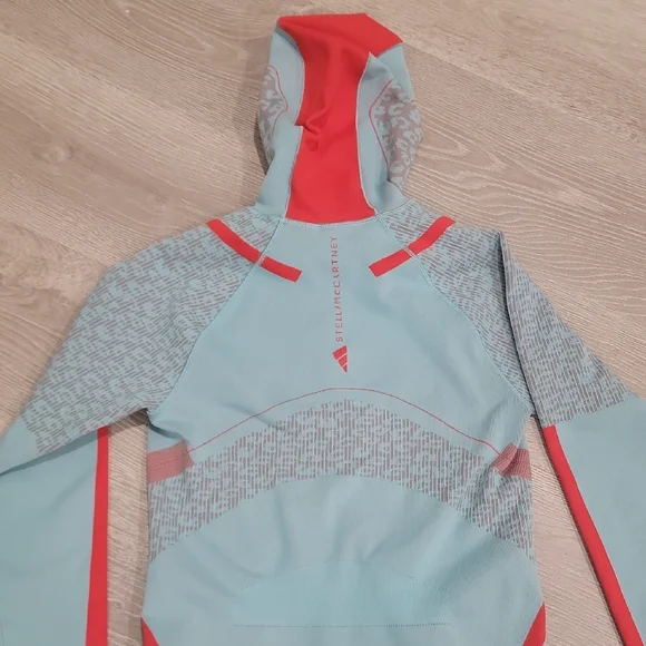 Adidas by Stella McCartney Aqua and Red Sweatshirt - Picture 10 of 12